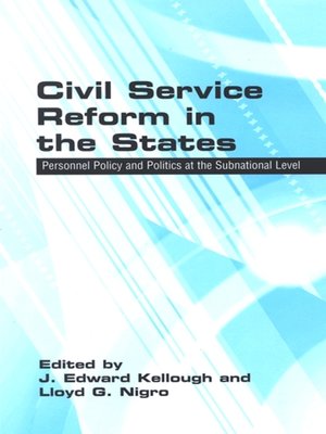 cover image of Civil Service Reform in the States
